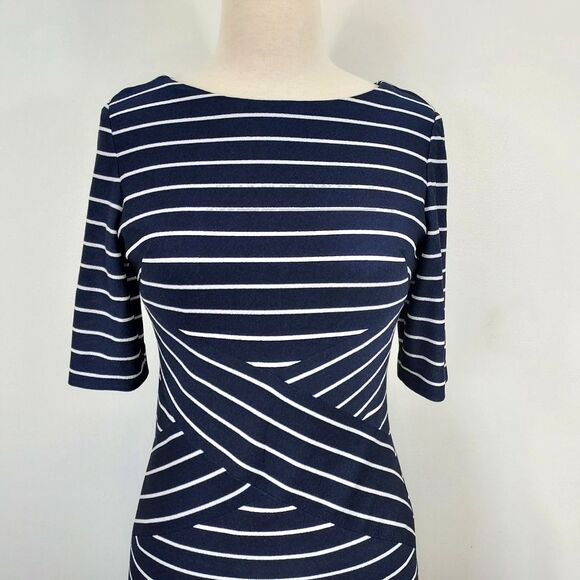 Jessica Howard Sheath Dress Womens Size 10P Stretch Lined Short Sleeve Career - Picture 3 of 12